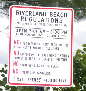 Riverland new sign regulations light
