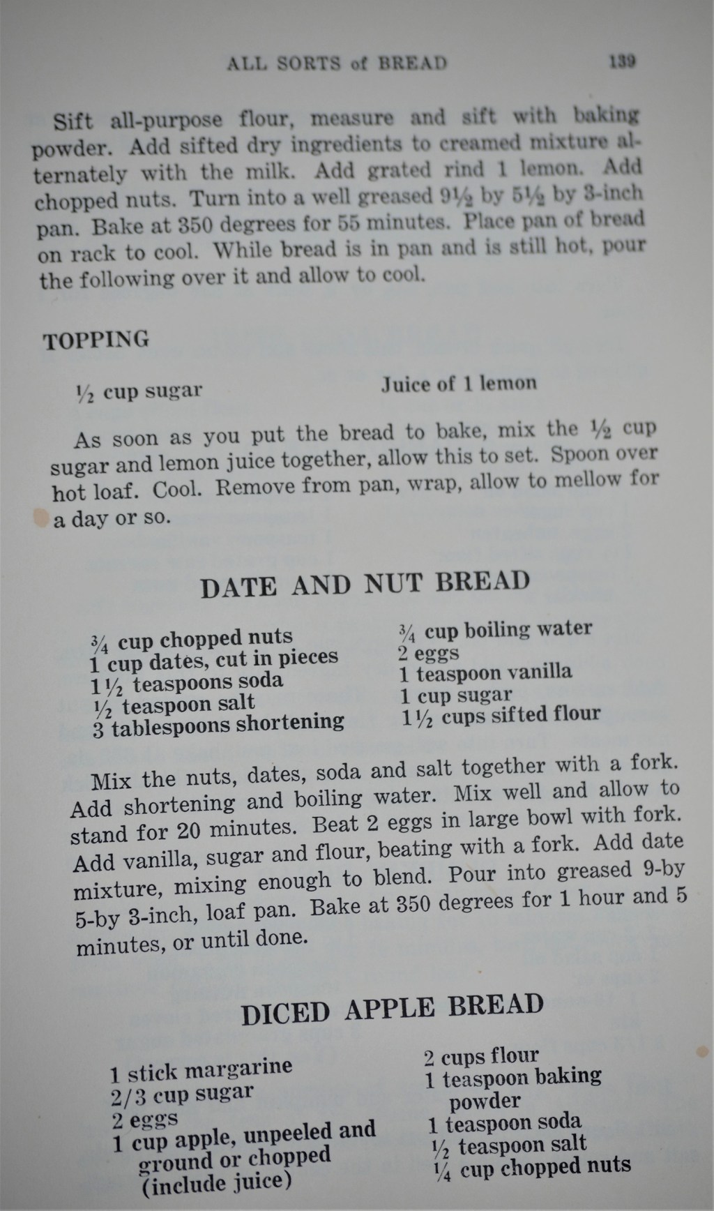 Diced apple bread recipe (2)